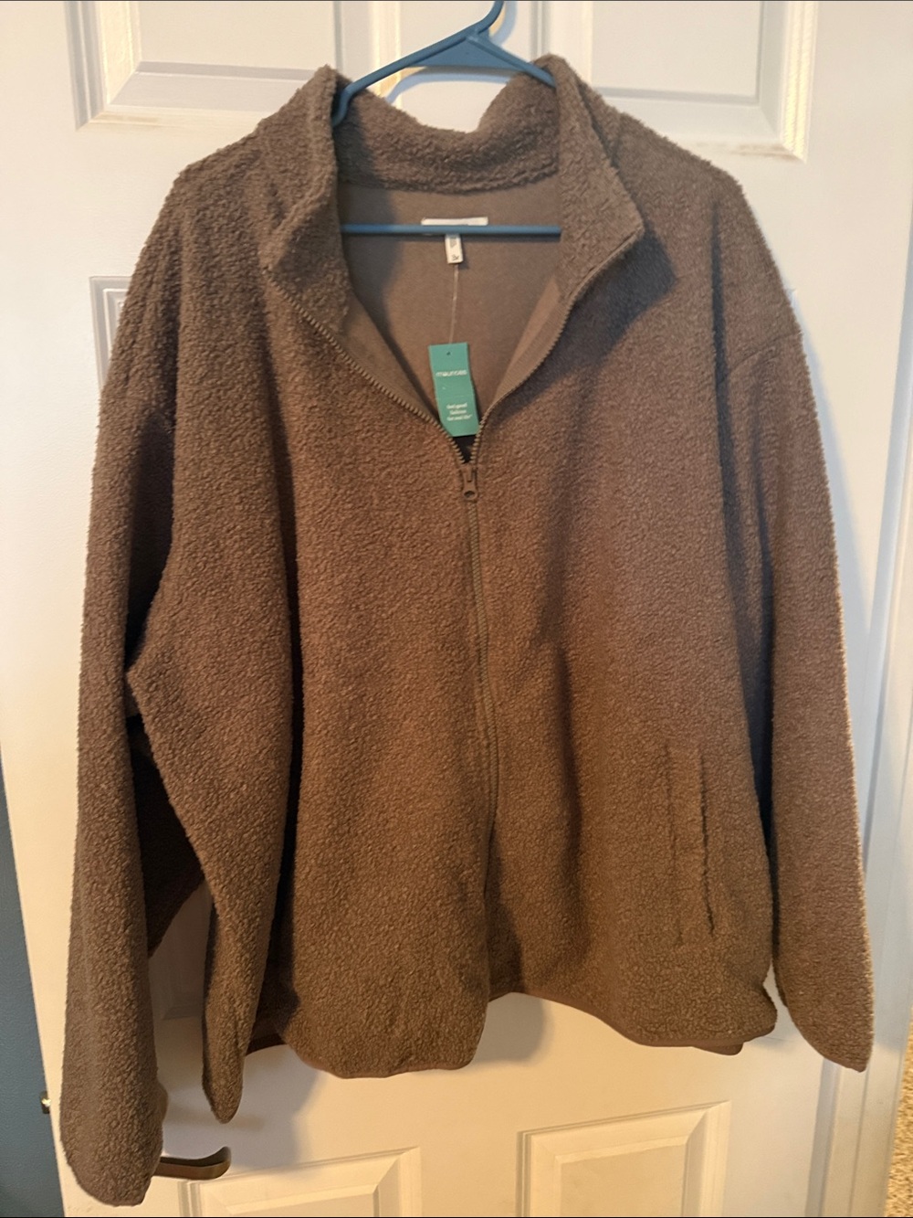 Maurices Brown Sherpa Zip-Up Hoodie
